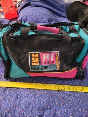 Basic New Energy Hi Performance Equipment Retro Neon Duffle Bag